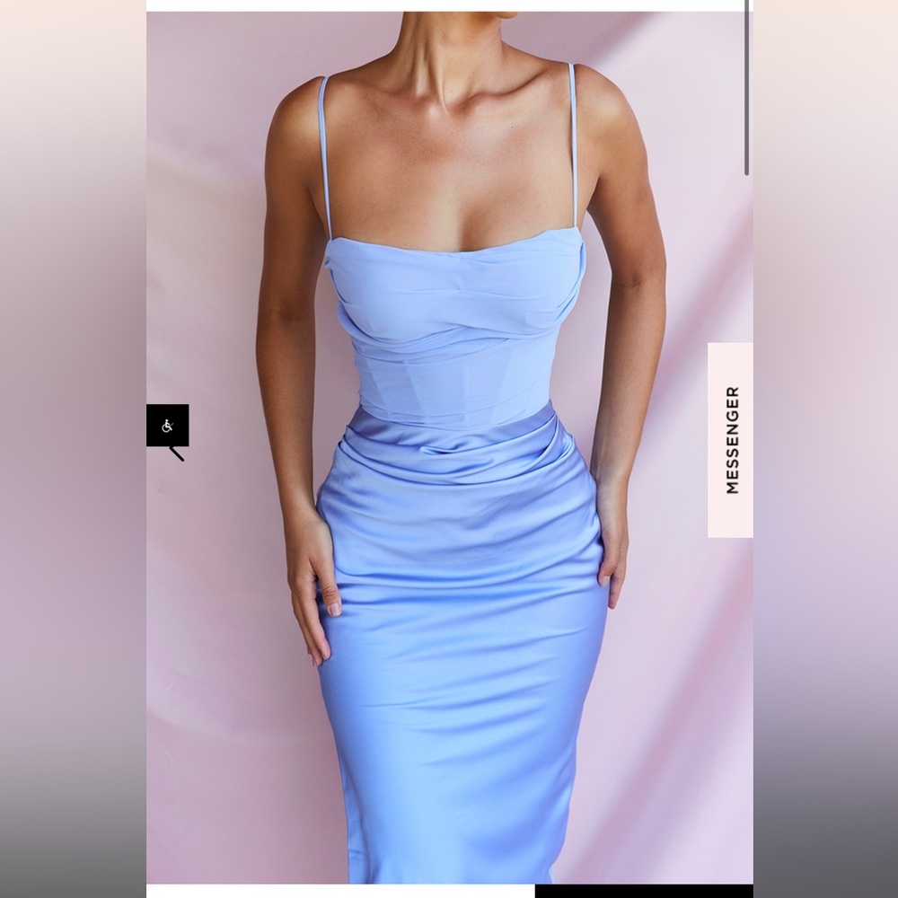 HOUSE OF CB LONDON - Teia Dress in color sky size small